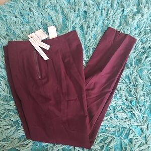 nwt womens sz 0 wine colored amanda + chelsea skinny pants